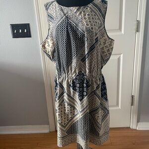 Speed Control New York Women Navy/Beige Dress Sz 3X